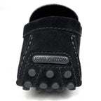 Louis Vuitton Monte Carlo Line Driving Shoes LV Leather Noir — view 3