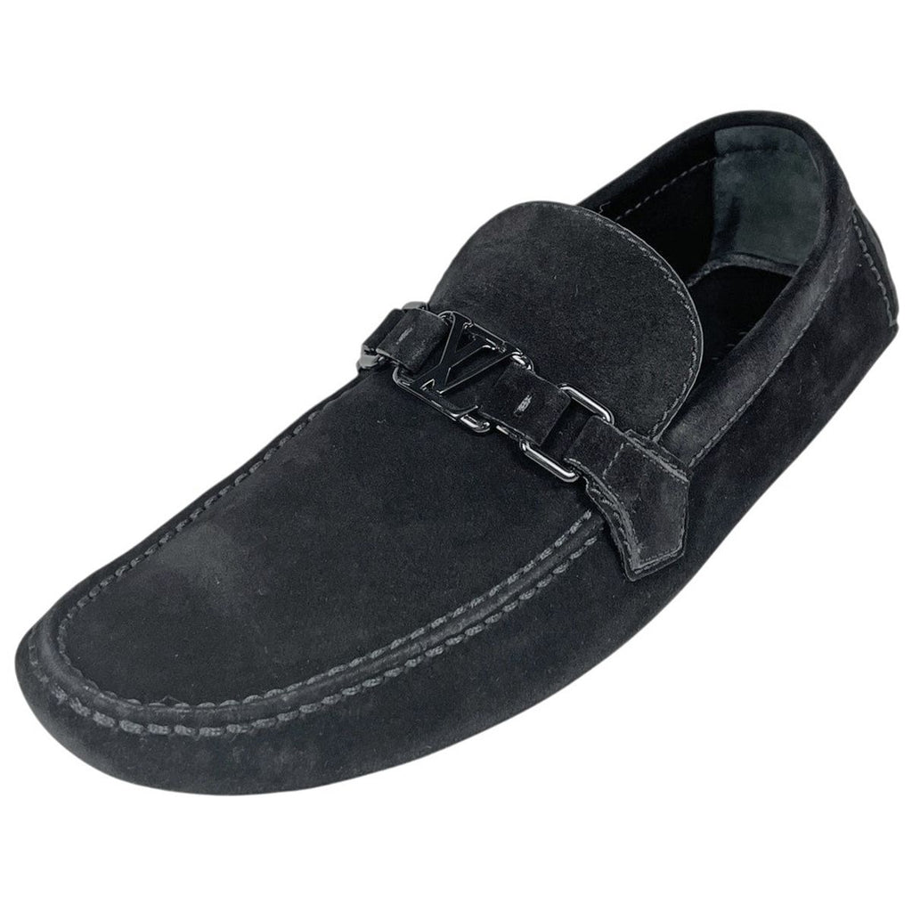 Louis Vuitton Monte Carlo Line Driving Shoes LV Leather Noir