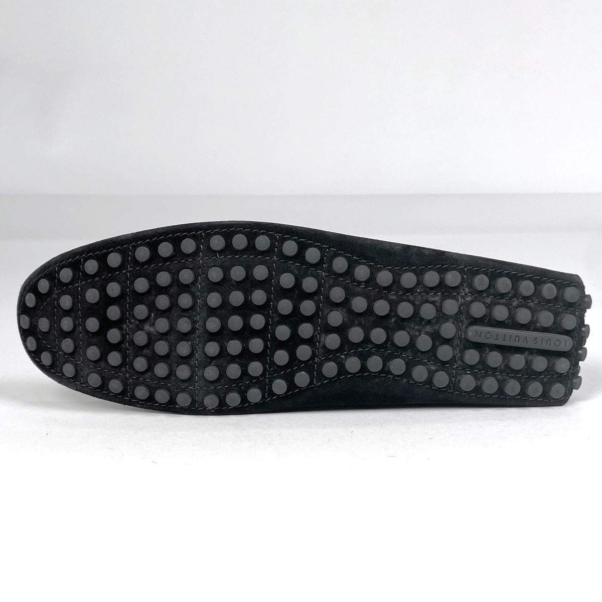 Louis Vuitton Monte Carlo Line Driving Shoes LV Leather Noir — view 2