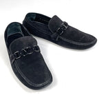 Louis Vuitton Monte Carlo Line Driving Shoes LV Leather Noir — view 8