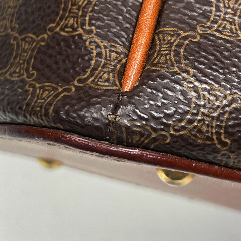 Celine Macadam Handbag Brown — view 3