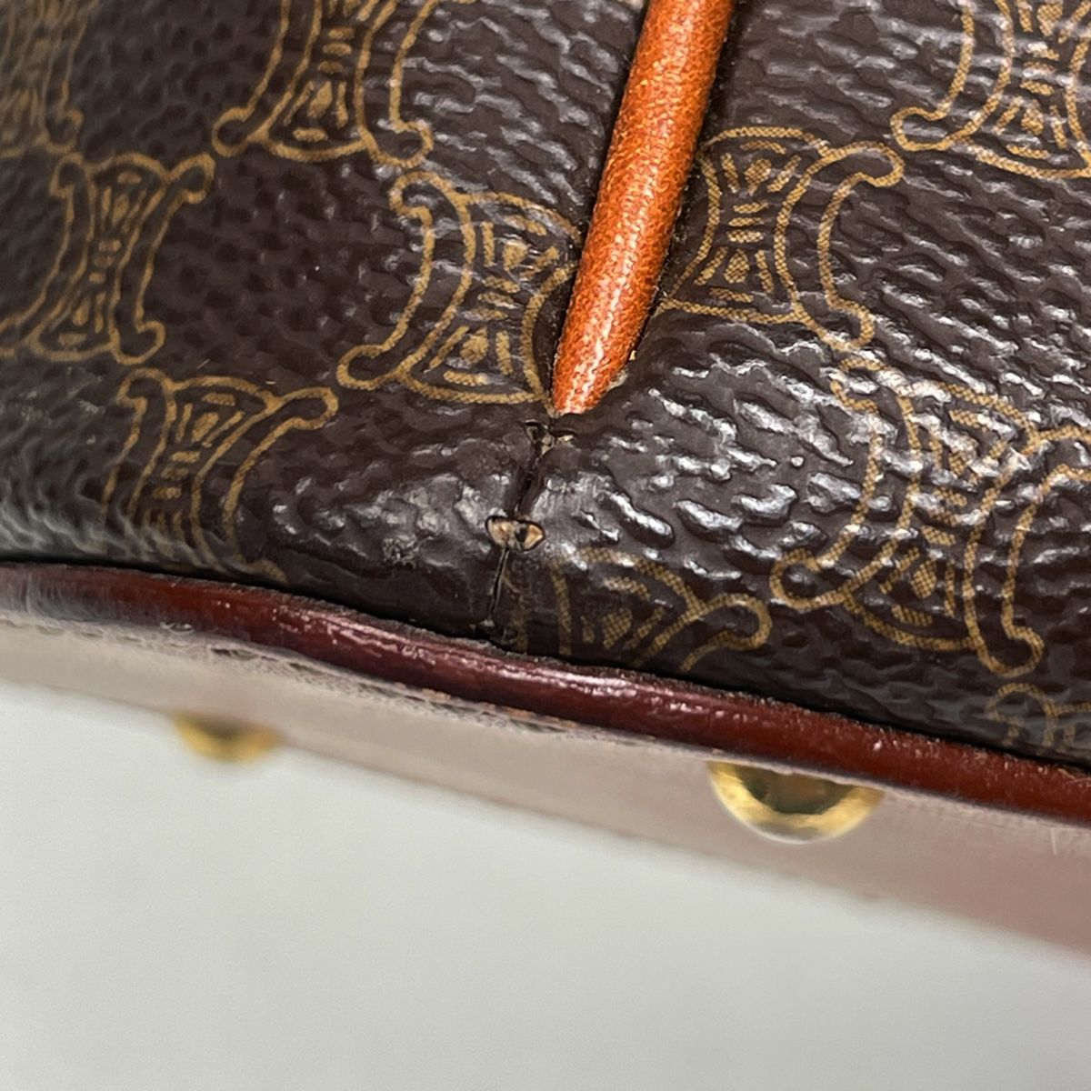 Celine Macadam Handbag Brown — view 3