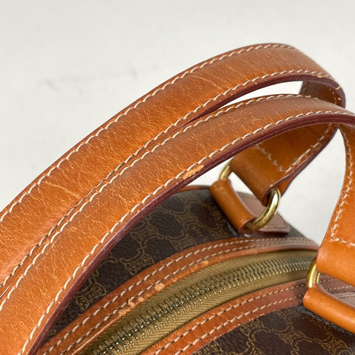 Celine Macadam Handbag Brown — view 6