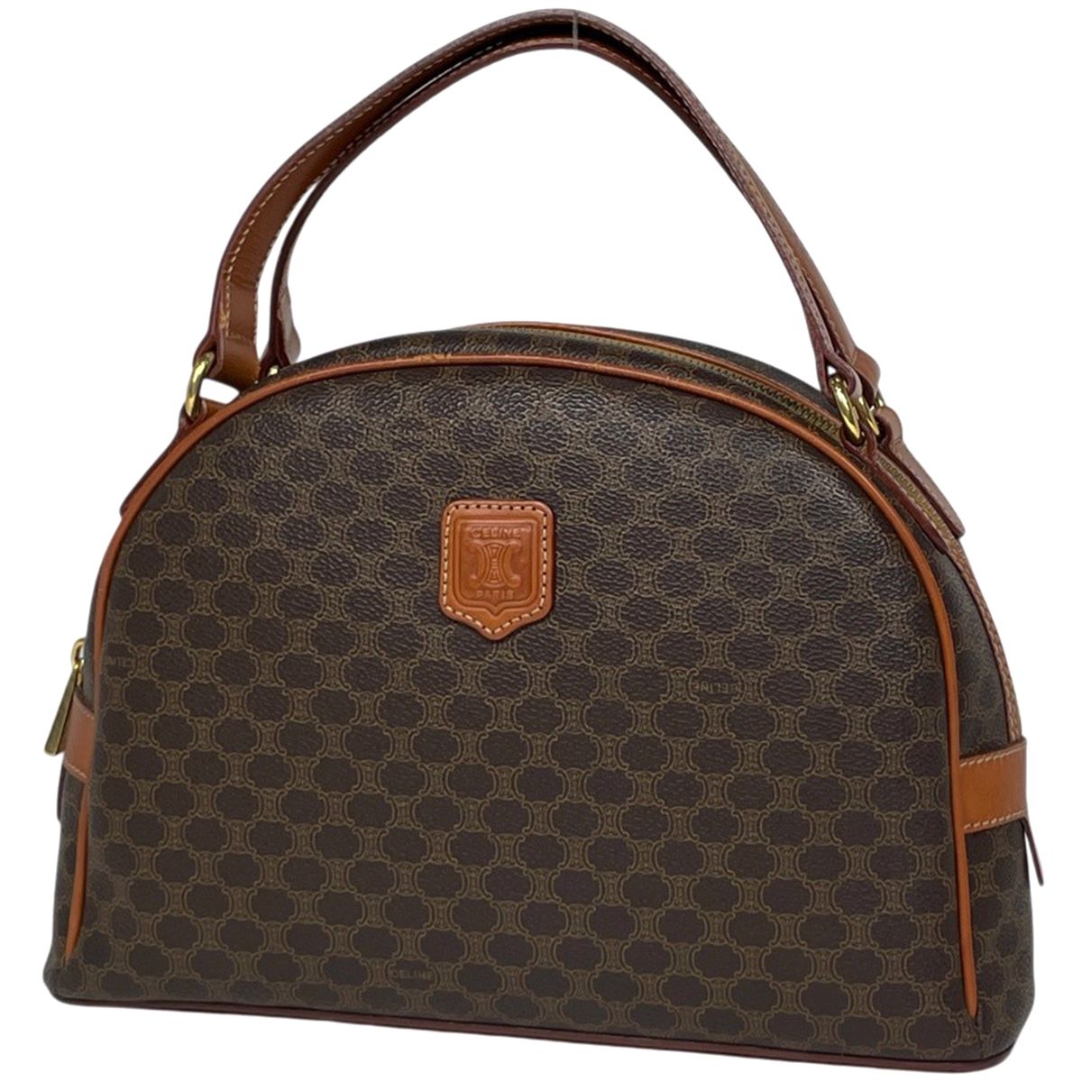 Celine Macadam Handbag Brown