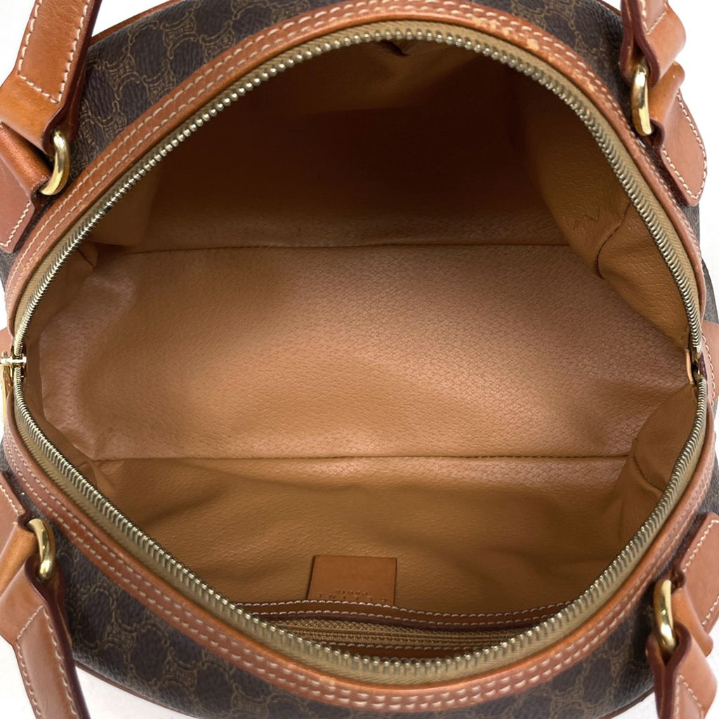 Celine Macadam Handbag Brown — view 9