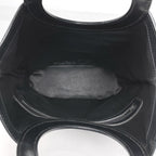 Celine Macadam Handbag Circle Handle Brown Black — view 7
