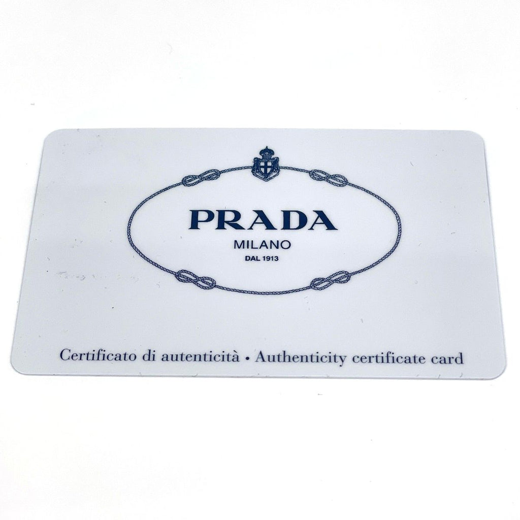 Prada Canapa Tote 2-Way Handbag Denim Navy — view 9
