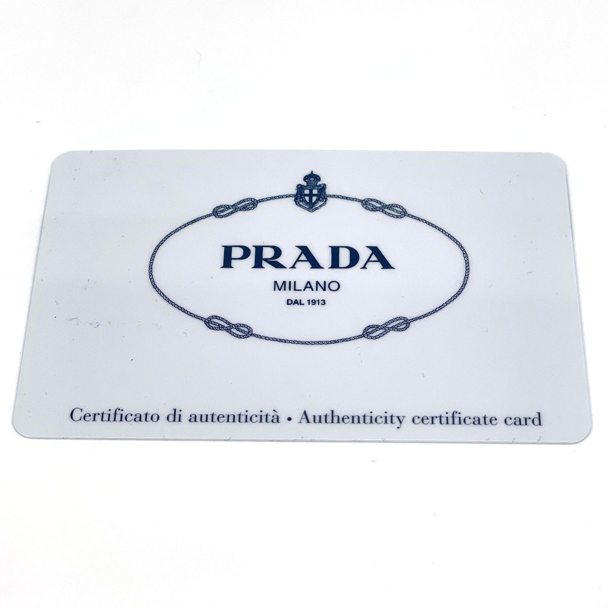 Prada Canapa Tote 2-Way Handbag Denim Navy — view 9