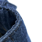 Prada Canapa Tote 2-Way Handbag Denim Navy — view 4