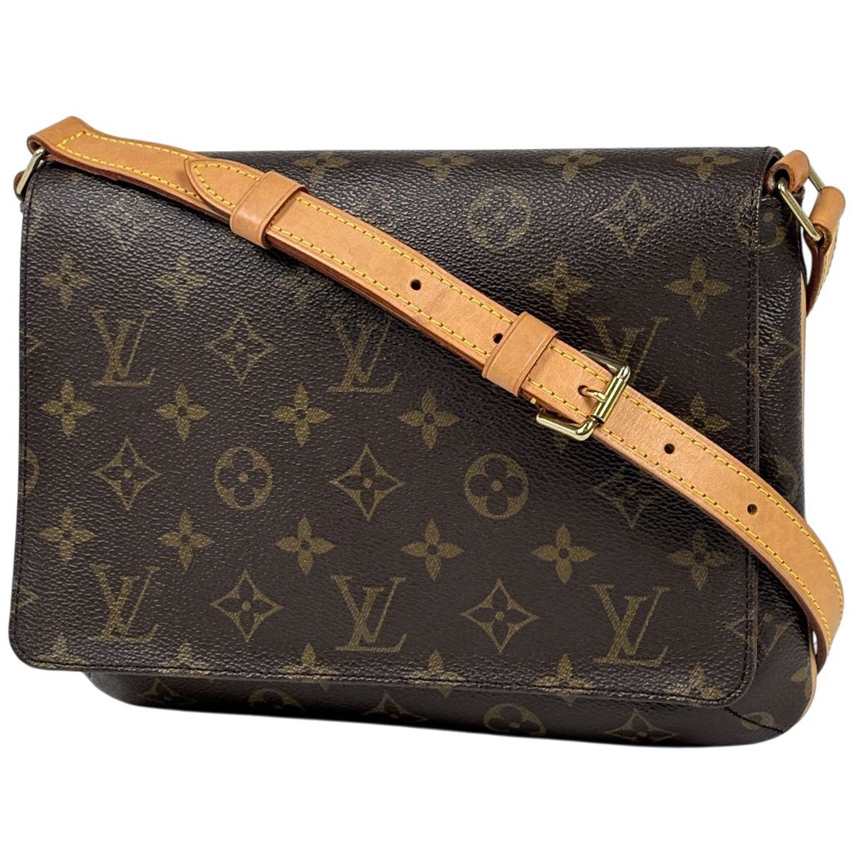 Louis Vuitton Musette Tango Short Shoulder Bag Monogram Brown