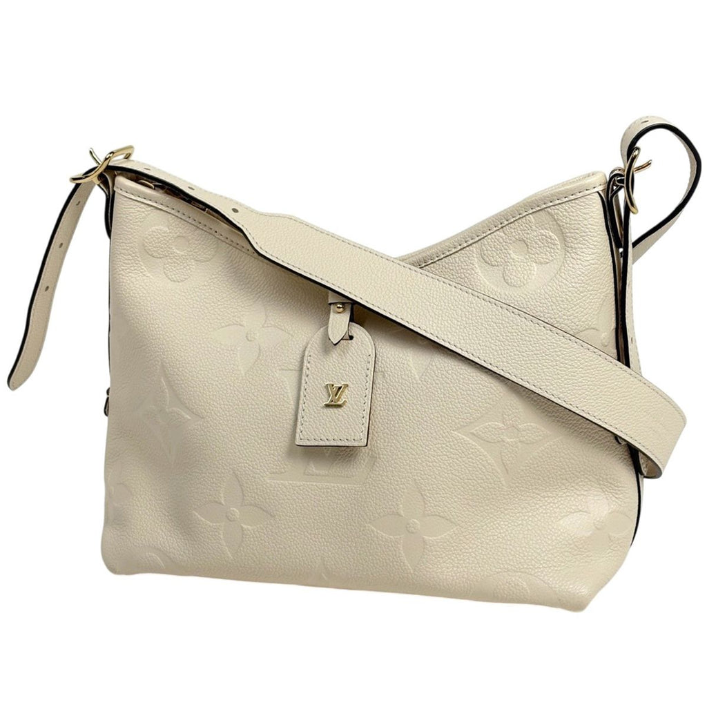 Louis Vuitton Carryall Zip NM PM Shoulder Bag Monogram Empreinte Cream