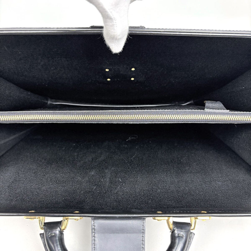 Louis Vuitton Serviette Fermoir Briefcase Doctor Bag Business Epi Noir — view 8