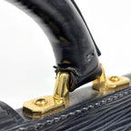Louis Vuitton Serviette Fermoir Briefcase Doctor Bag Business Epi Noir — view 6