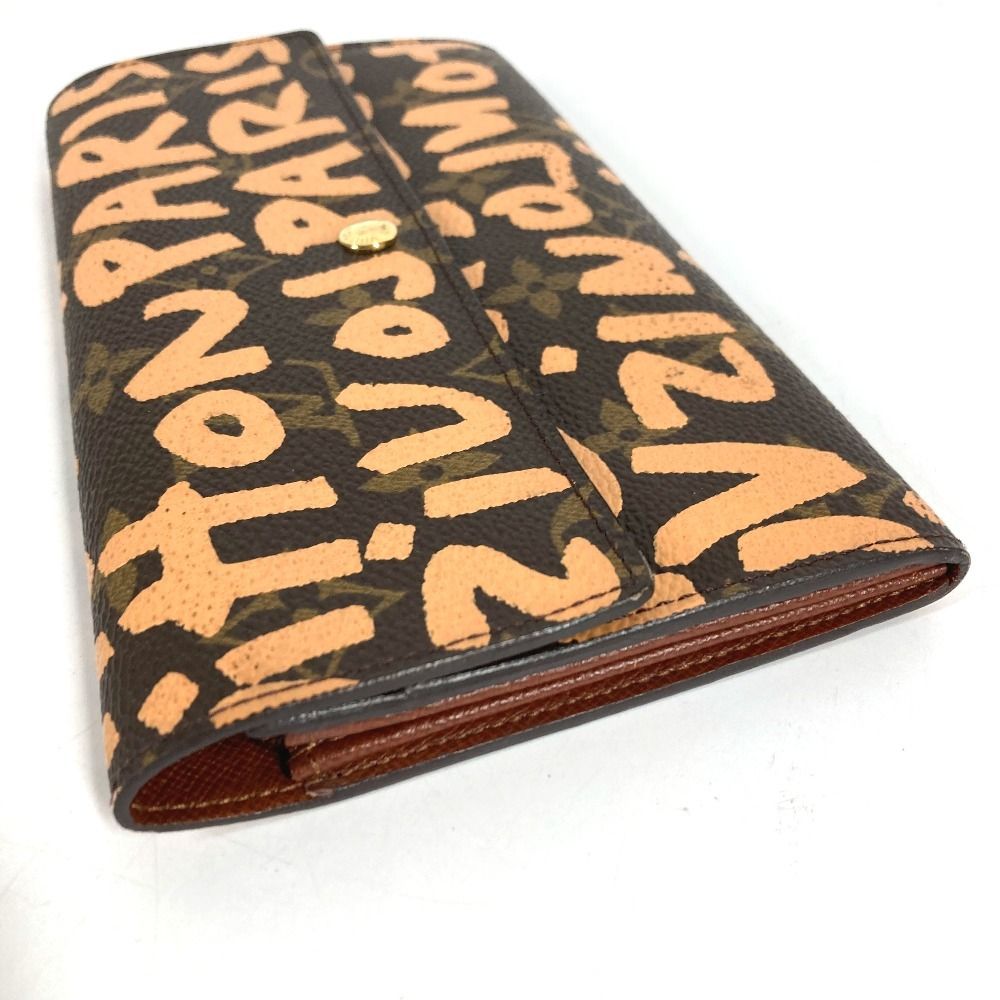 Louis Vuitton Wallet Pochette Porte-Monnaie Cles Monogram Graffiti Canvas Orange — view 3