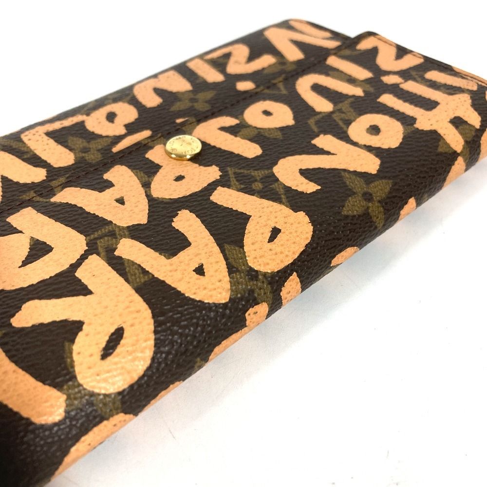Louis Vuitton Wallet Pochette Porte-Monnaie Cles Monogram Graffiti Canvas Orange — view 6