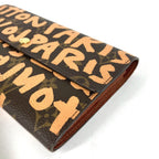Louis Vuitton Wallet Pochette Porte-Monnaie Cles Monogram Graffiti Canvas Orange — view 5