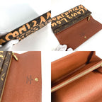 Louis Vuitton Wallet Pochette Porte-Monnaie Cles Monogram Graffiti Canvas Orange — view 8