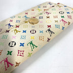 Louis Vuitton Wallet Portefeuille Sarah Monogram Multicolor Canvas Blanc White — view 6