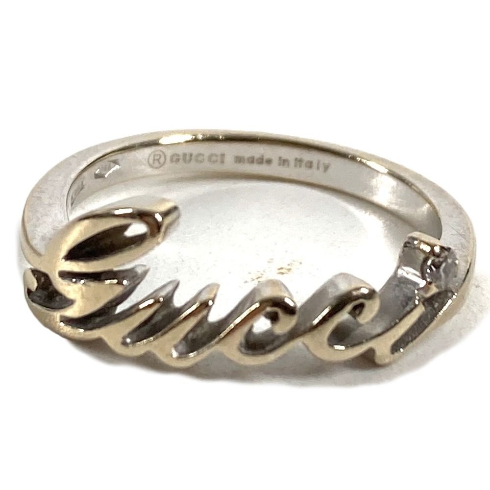 Gucci Ring Logo Diamond Silver