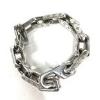 Louis Vuitton Bracelet Chain Monogram Metal Silver — view 4