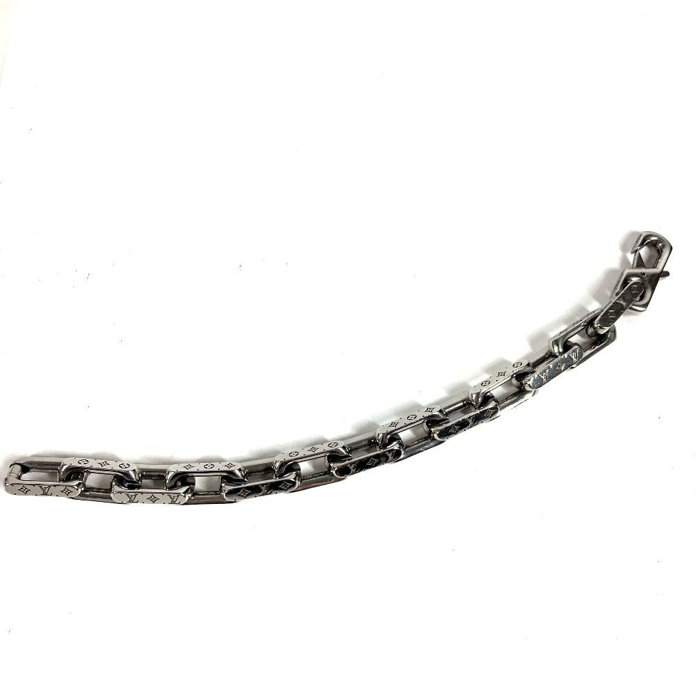 Louis Vuitton Bracelet Chain Monogram Metal Silver — view 5