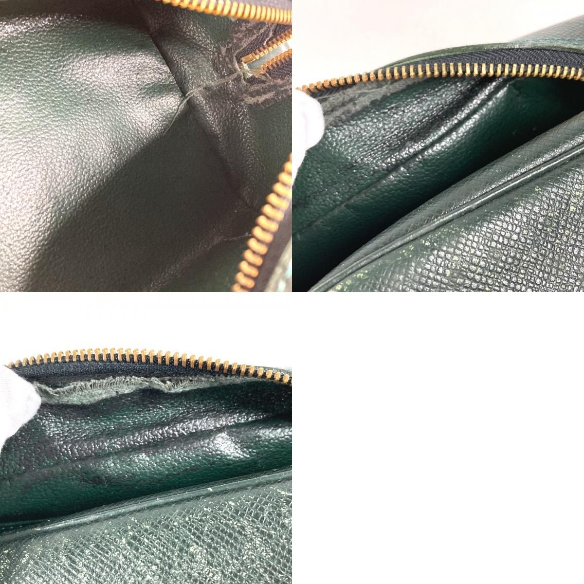 Louis Vuitton Pouch Trousse PM Taiga Leather Epi Sea Green — view 9