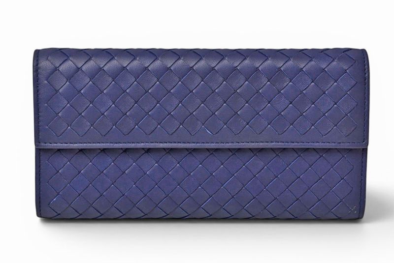 Bottega Veneta Wallet Continental Dark Purple