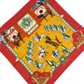 Hermes Scarf Carre 90 Orange Multi Real Escuela Andaluza Del Arte Equestre Horse