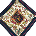 Hermes Scarf Carre 90 Dark Navy Bordeaux Multi Letemrs Des Marionettes