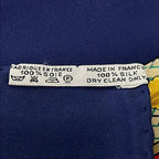 Hermes Scarf Carre 90 Dark Navy Red Yellow Nikko — view 3