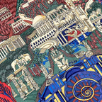 Hermes Scarf Carre 90 Red Multi L'atlantide — view 4