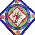Hermes Scarf Carre 90 White Blue Pink Multi Feu D'artifice