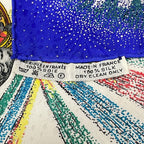 Hermes Scarf Carre 90 White Blue Pink Multi Feu D'artifice — view 3