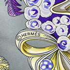 Hermes Scarf Carre 90 Blue Purple Yellow Chapeau! — view 2