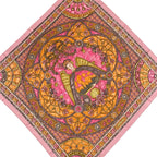 Hermes Scarf Carre 90 Pink Orange Multi Lumieres de Paris