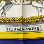 Hermes Scarf Carre 90 White Gold Beige Grand Apparat — view 2