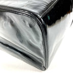 Chanel Handbag CC Logo Vanity Bag Patent Leather Black — view 5