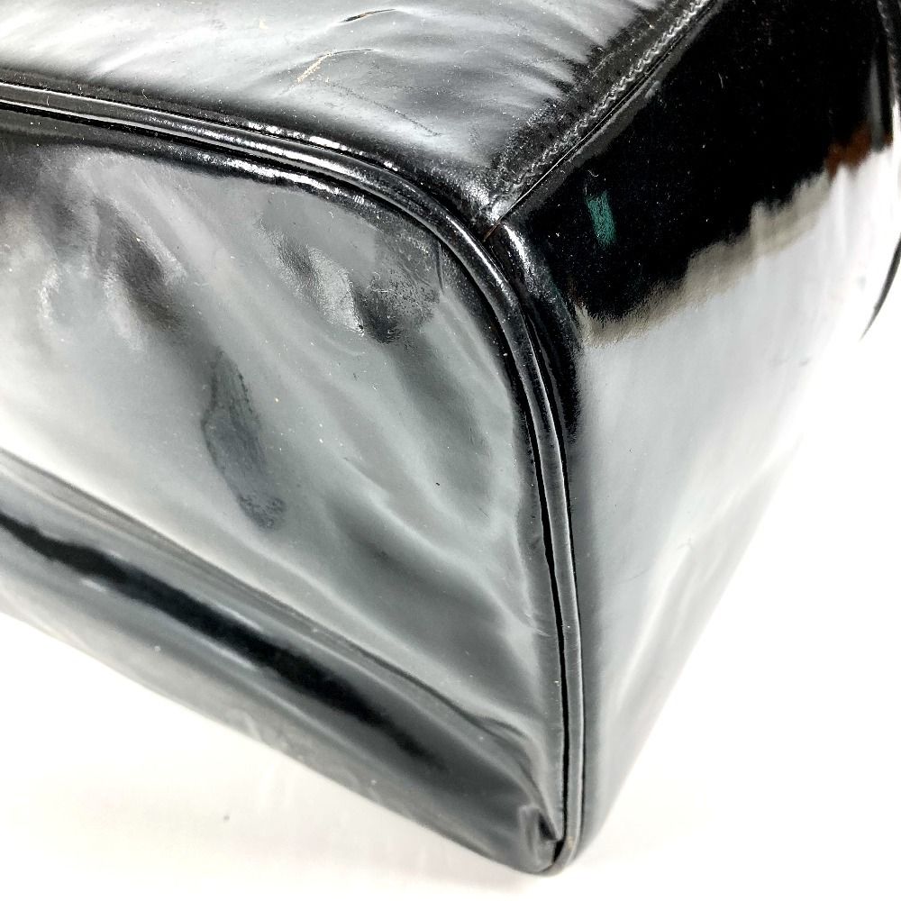 Chanel Handbag CC Logo Vanity Bag Patent Leather Black — view 5