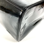 Chanel Handbag CC Logo Vanity Bag Patent Leather Black — view 6