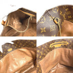 Louis Vuitton Shoulder Bag Sac Shopping Monogram Canvas Brown — view 8