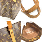 Louis Vuitton Shoulder Bag Sac Shopping Monogram Canvas Brown — view 7