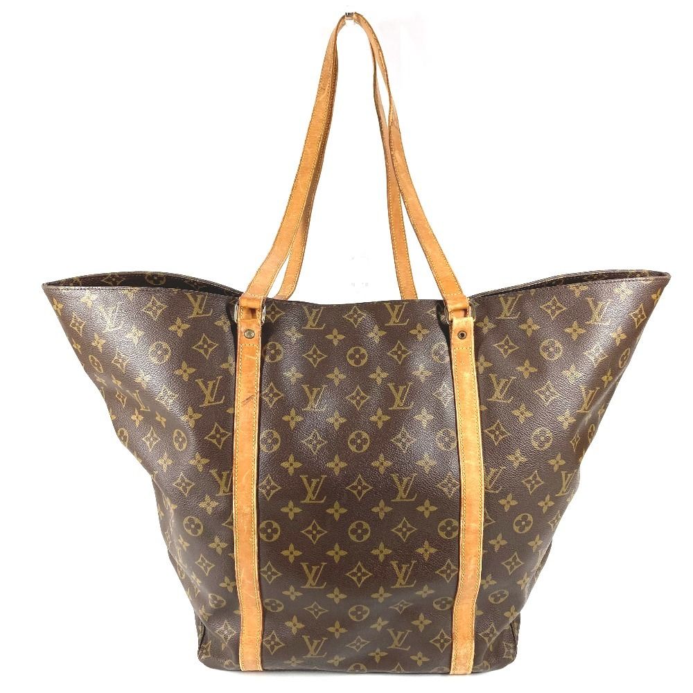 Louis Vuitton Shoulder Bag Sac Shopping Monogram Canvas Brown