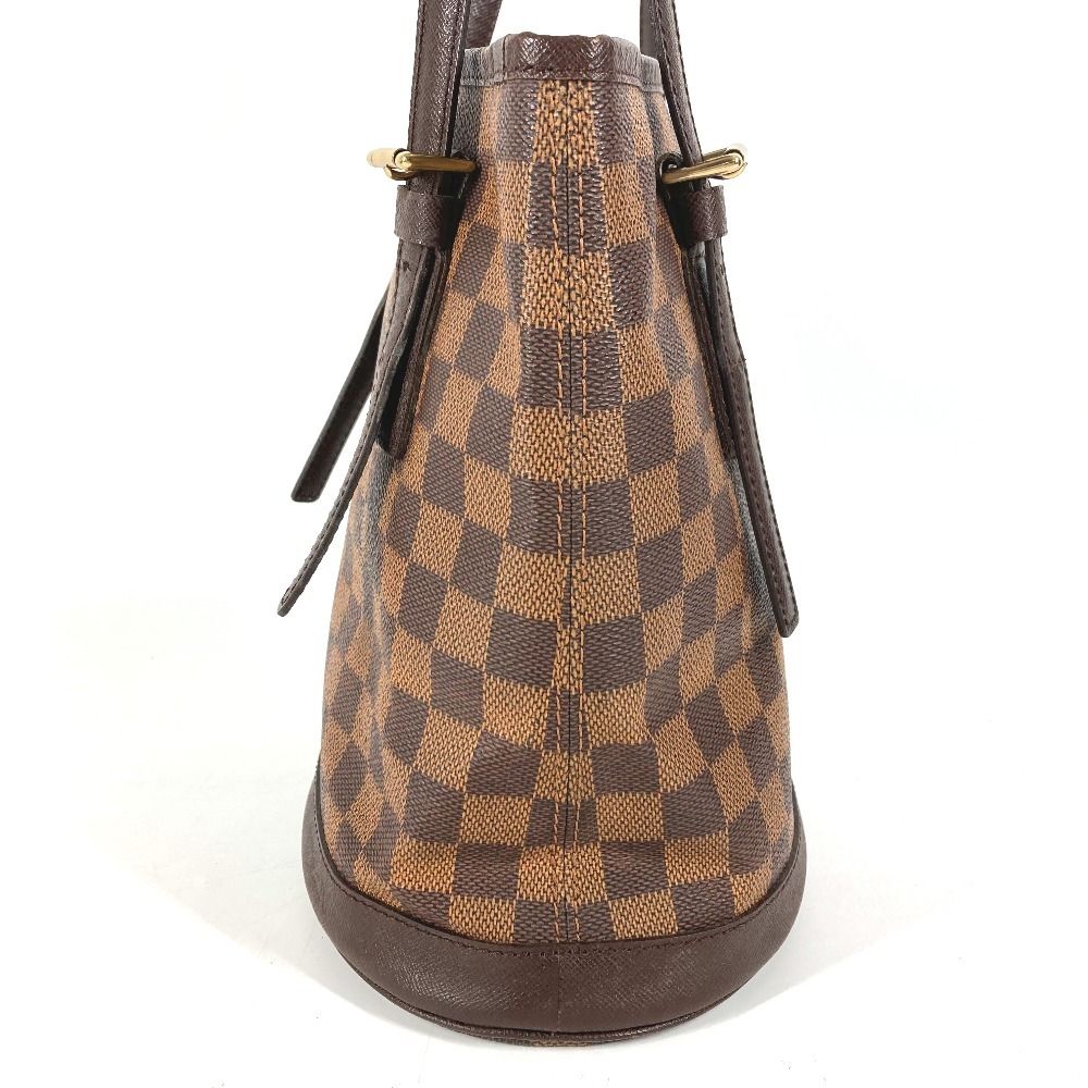 Louis Vuitton Shoulder Bag Marais Damier Canvas Ebene Brown — view 3