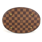 Louis Vuitton Shoulder Bag Marais Damier Canvas Ebene Brown — view 5
