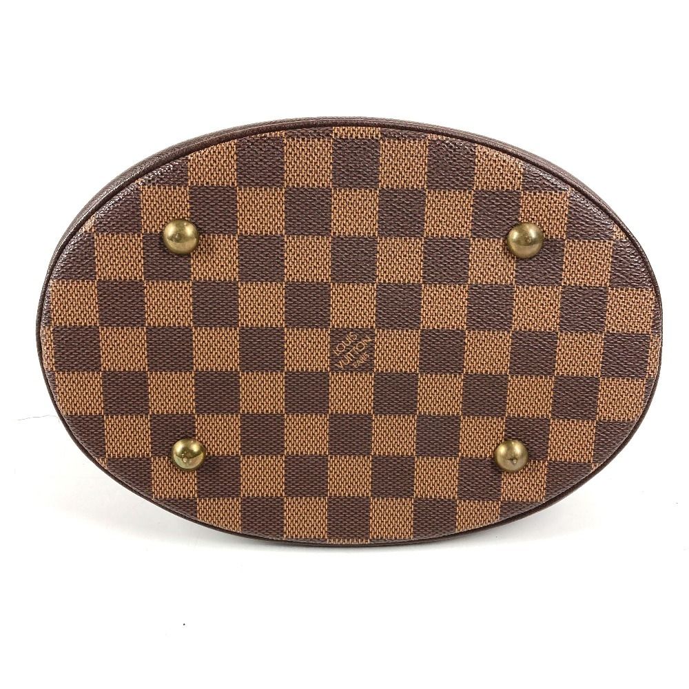 Louis Vuitton Shoulder Bag Marais Damier Canvas Ebene Brown — view 5