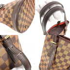 Louis Vuitton Shoulder Bag Marais Damier Canvas Ebene Brown — view 7