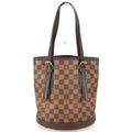 Louis Vuitton Shoulder Bag Marais Damier Canvas Ebene Brown