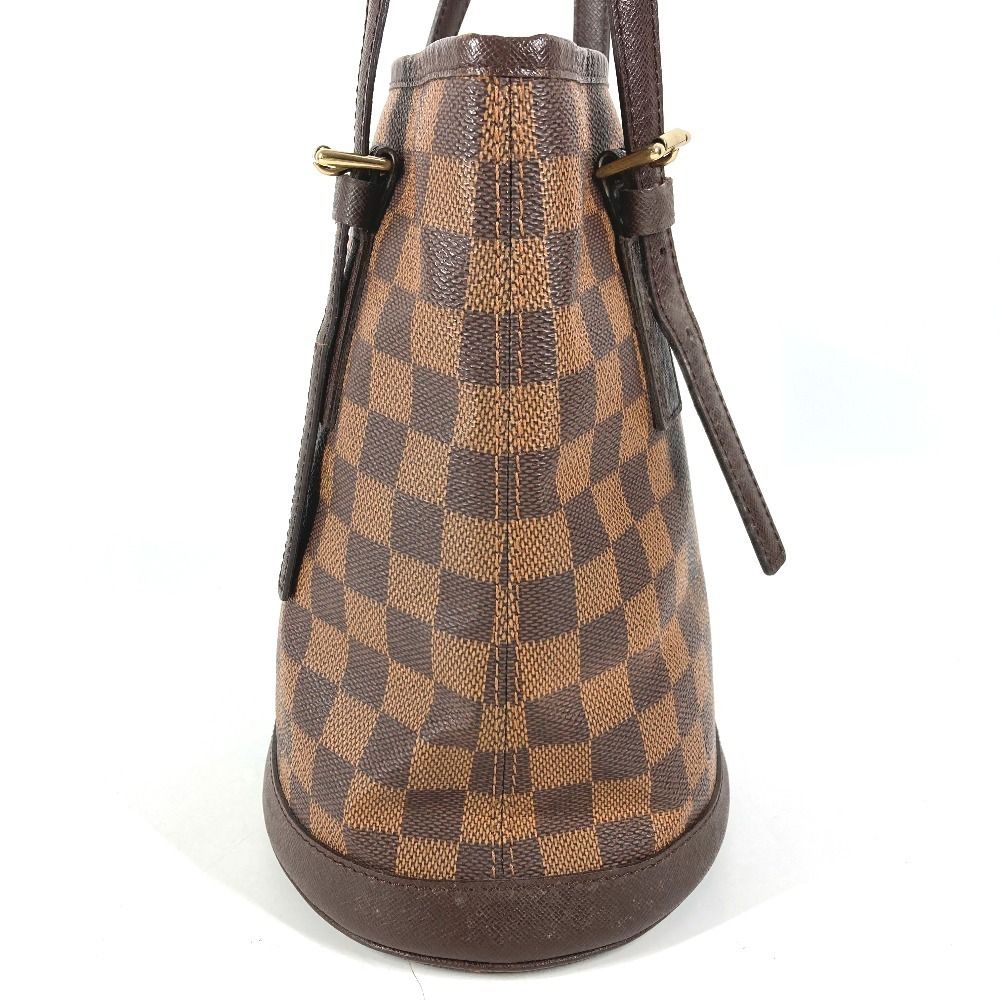 Louis Vuitton Shoulder Bag Marais Damier Canvas Ebene Brown — view 4