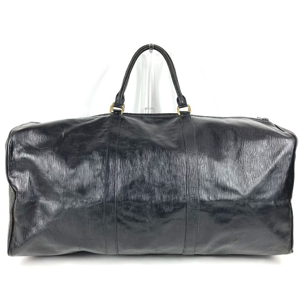 Fendi Boston Bag FF Logo Leather Black — view 2