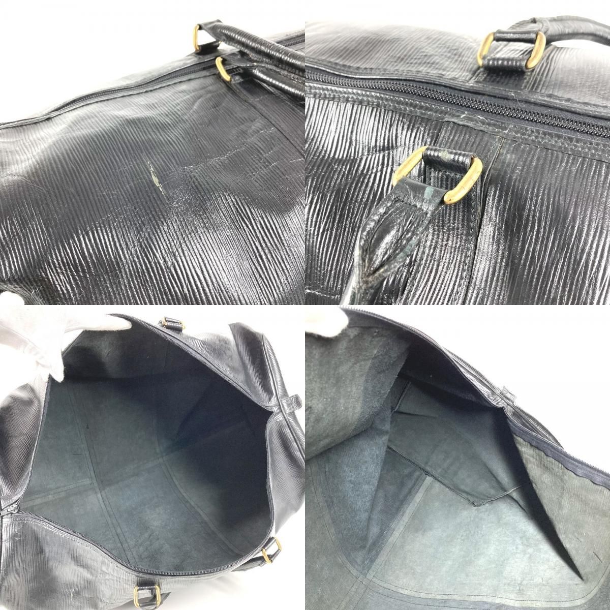 Fendi Boston Bag FF Logo Leather Black — view 8
